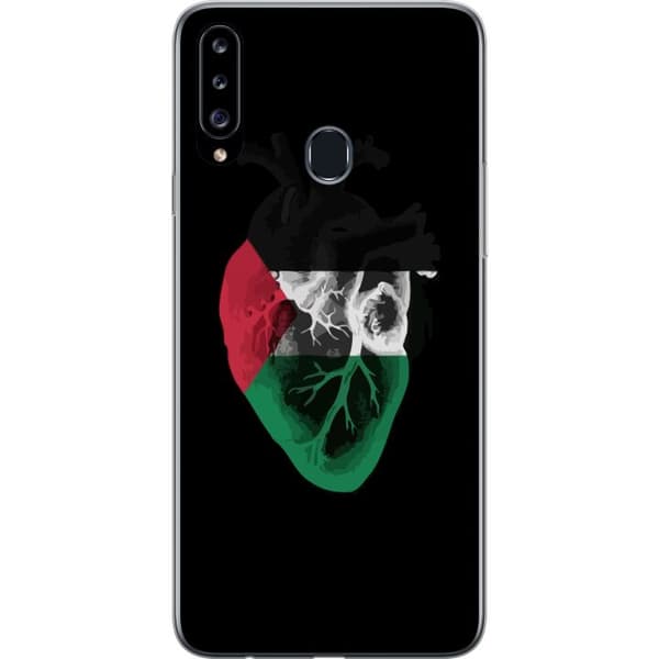 Kompatibelt Mobildeksel til Samsung Galaxy A20s Palestina Hjerte