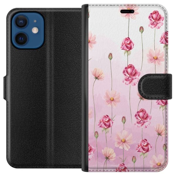 Kompatibelt Lommeboketui til Apple iPhone 12 Rosebladets hvisking