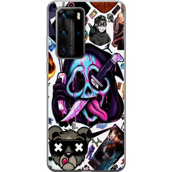 Huawei P40 Pro Gennemsigtig cover Stickers