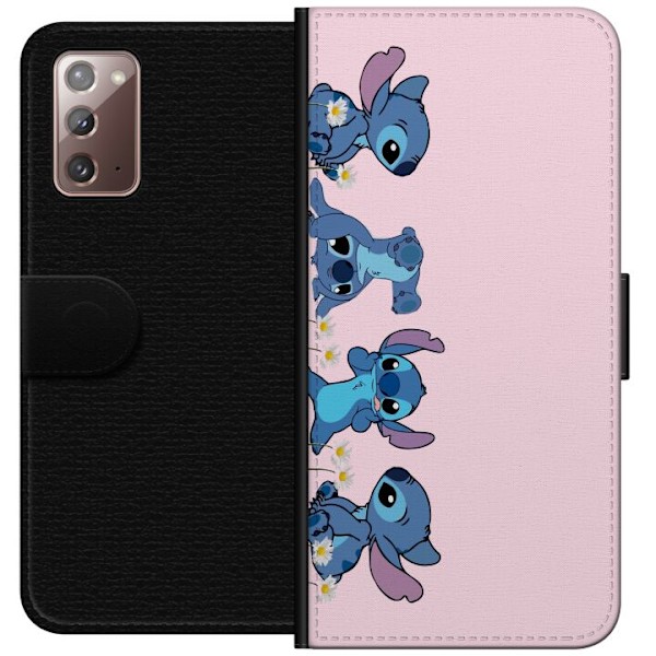 Samsung Galaxy Note20 Plånboksfodral Stitch Skratt & Bus –