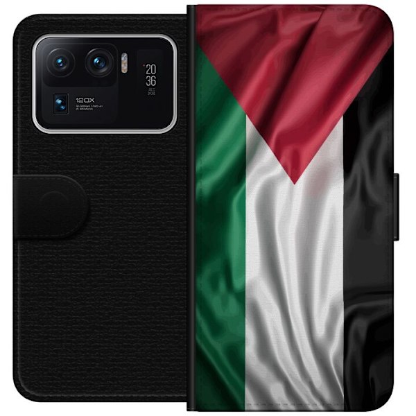 Xiaomi Mi 11 Ultra Tegnebogsetui Palestinaflaget – ikonisk frihedssymbol i rød, sort, hvid og grøn
