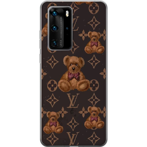 Huawei P40 Pro Gennemsigtig cover Louis Vuitton Teddybjørn Mønster Luksus Mode Design Populært Motiv Mode Trend Luksuriøse Accessories