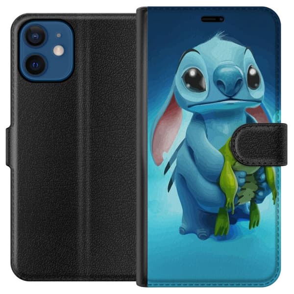Kompatibelt Plånboksfodral till Apple iPhone 12 mini Stitch och grodan