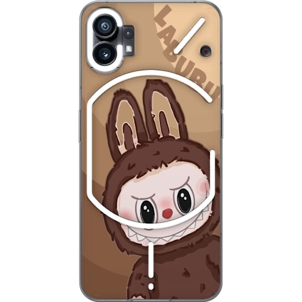 Nothing Phone (1) Läpinäkyvä kuori Labubu Pilvipieni - Valk