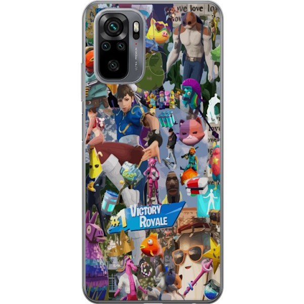 Xiaomi Redmi Note 10 Gennemsigtig cover Fortnite