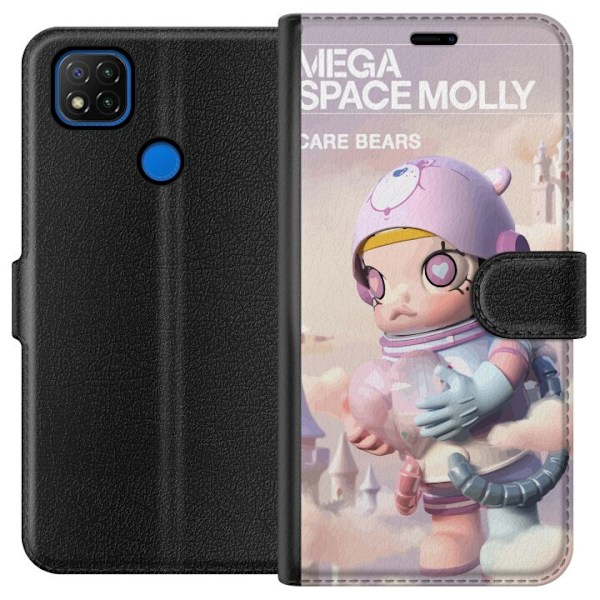 Xiaomi Redmi 9C Tegnebogsetui Mega Space Molly Care Bears Seri