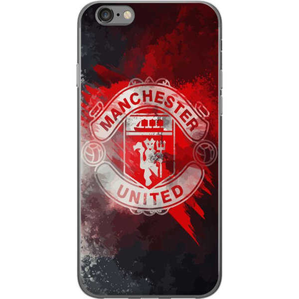 Apple iPhone 6s Genomskinligt Skal Manchester United