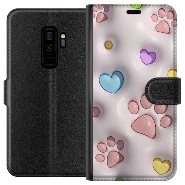 Kompatibelt Plånboksfodral till Samsung Galaxy S9+ Fluffiga Tassar
