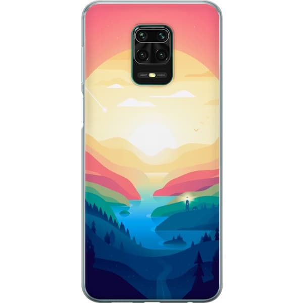 Kompatibelt Mobildeksel til Xiaomi Redmi Note 9 Pro Godishorisont flerfarget