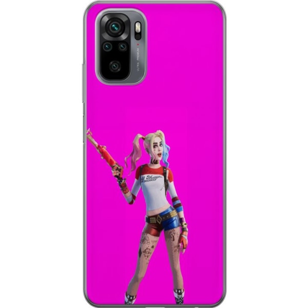 Xiaomi Redmi Note 10S Gennemsigtig cover Fortnite - Harley Qui