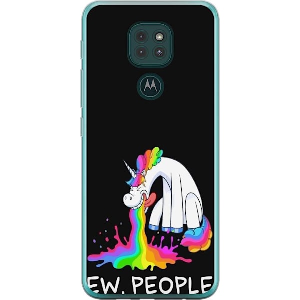 Motorola Moto G9 Play Gennemsigtig cover EW People Unicorn