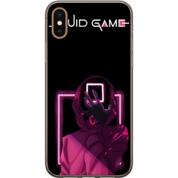 Apple iPhone XS Max Läpinäkyvä kuori Squid Game Teema Suosittu Sarja Motiivi Graafinen Ikoninen Suunnittelu Aasialainen Popkulttuuri Jännitys Draa
