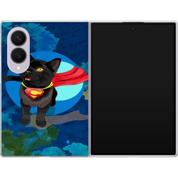Kompatibelt Mobildeksel til Samsung Galaxy Z Fold8 Superkatt blå