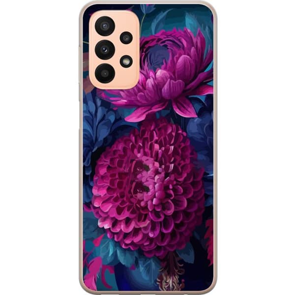 Kompatibelt Mobildeksel til Samsung Galaxy A23 Blommor