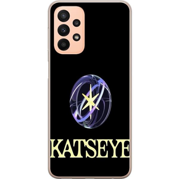 Kompatibelt Mobildeksel til Samsung Galaxy A23 KATSEYE logotyp svart