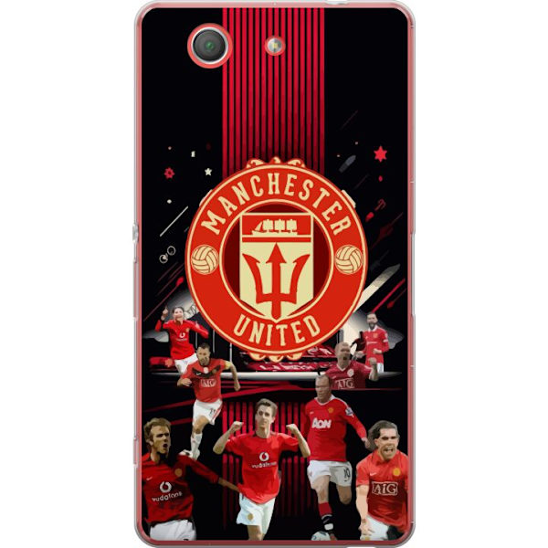 Sony Xperia Z3 Compact Läpinäkyvä kuori Manchester United F