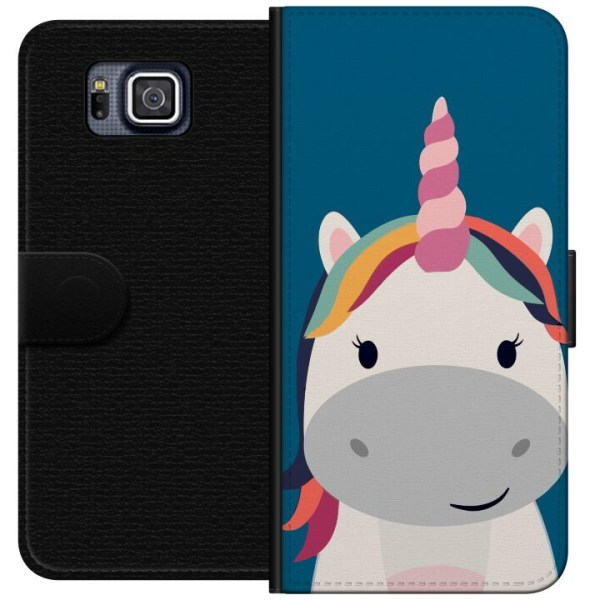 Samsung Galaxy Alpha Plånboksfodral Enhörning / Unicorn
