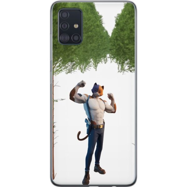 Samsung Galaxy A51 Gennemsigtig cover Fortnite - Meowscles