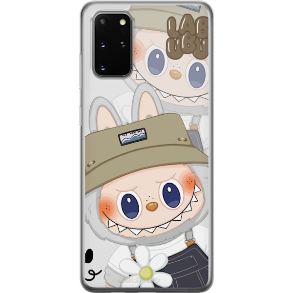 Samsung Galaxy S20+ Genomskinligt Skal Labubu Minimal Mood – Enkel och stilren monsterdesig