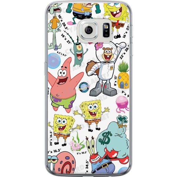 Samsung Galaxy S6 edge Läpinäkyvä kuori SpongeBob SquarePan