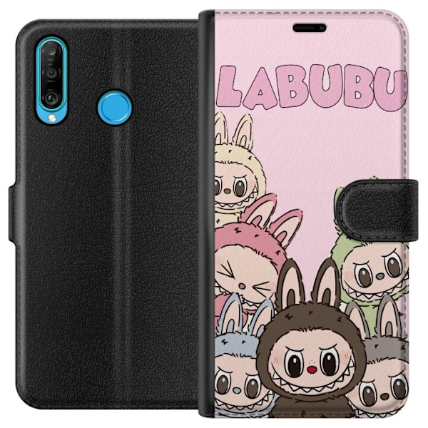 Huawei P30 lite Tegnebogsetui Labubu Classics