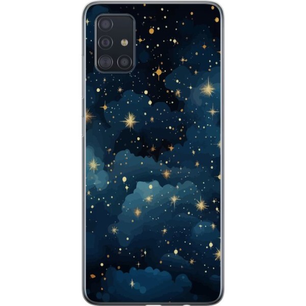 Samsung Galaxy A51 Genomskinligt Skal Stjärnor på himlen