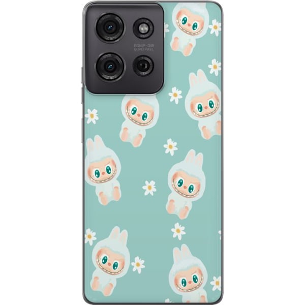 Motorola Moto G75 Gennemsigtig cover Labubu Candy Vibes