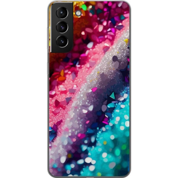 Samsung Galaxy S21+ 5G Gennemsigtig cover Glitter