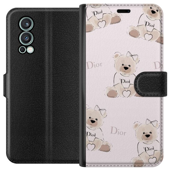 OnePlus Nord 2 5G Tegnebogsetui Teddy Dior Vibes - luksuriøs