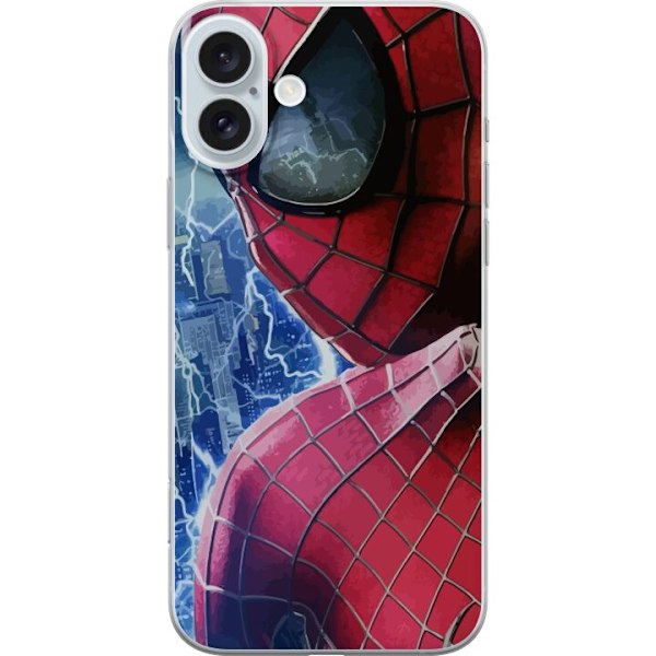 Apple iPhone 16 Plus Gennemsigtig cover Spiderman