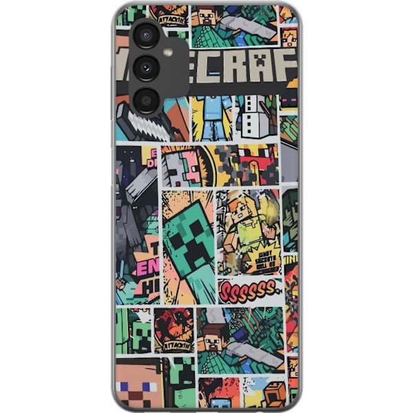 Samsung Galaxy A04s Läpinäkyvä kuori Minecraft Taide