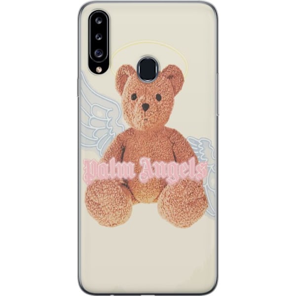 Samsung Galaxy A20s Läpinäkyvä kuori Palm Angels Teddy