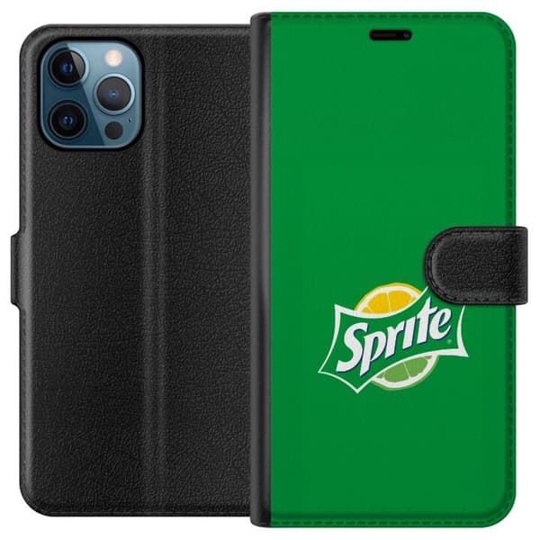 Kompatibel Tegnebogsetui til Apple iPhone 12 Pro Minimalistisk citrusdrik-inspireret design grøn