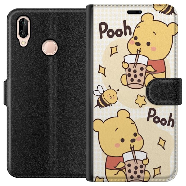 Huawei P20 lite Plånboksfodral Nalle Pooh Style – klassiskt