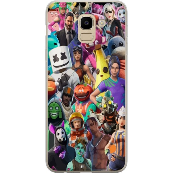 Samsung Galaxy J6 Gennemsigtig cover Fortnite