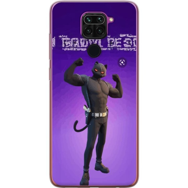 Xiaomi Redmi Note 9 Gennemsigtig cover Fortnite - Meowscles