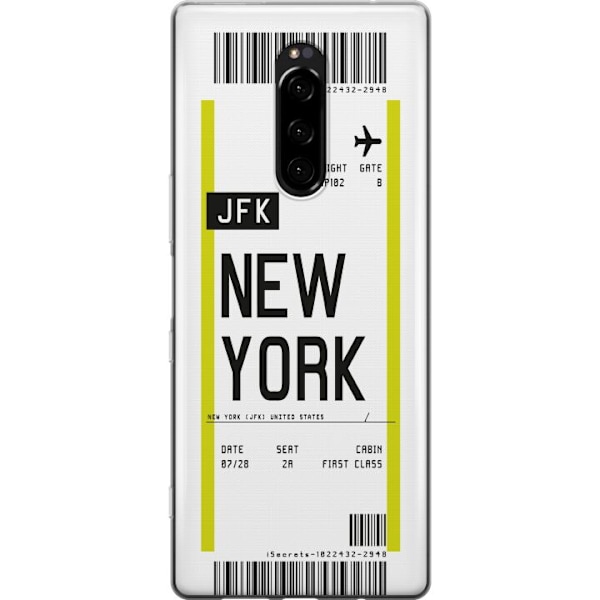 Sony Xperia 1 Gjennomsiktig deksel New York