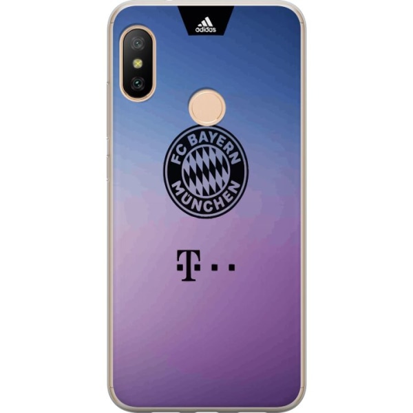 Xiaomi Redmi 6 Pro Gennemsigtig cover FC Bayern