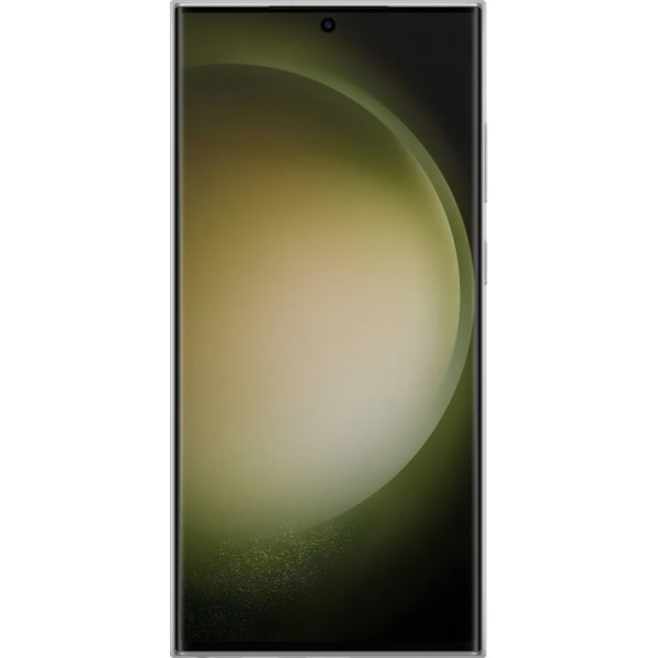 Samsung Galaxy S23 Ultra Gennemsigtig cover Grøn/Guld marmor