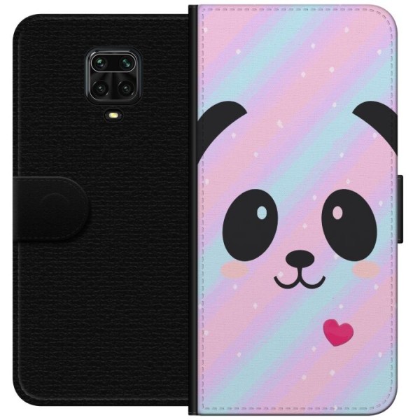 Xiaomi Redmi Note 9S Lommeboketui Regnbue Panda