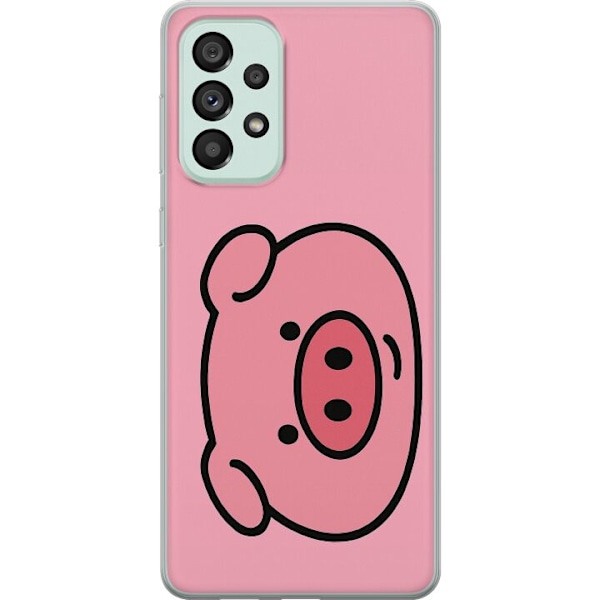 Samsung Galaxy A73 5G Läpinäkyvä kuori Kawaii Piggy