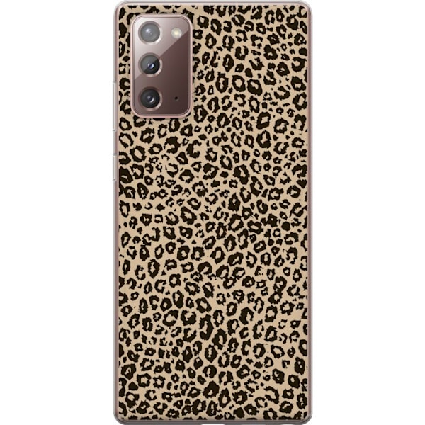 Samsung Galaxy Note20 Gennemsigtig cover Leopard Mønster