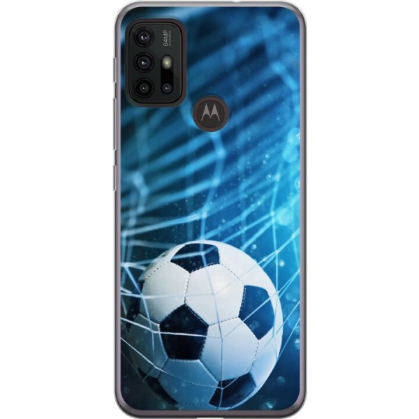 Motorola Moto G30 Gennemsigtig cover Fodbold
