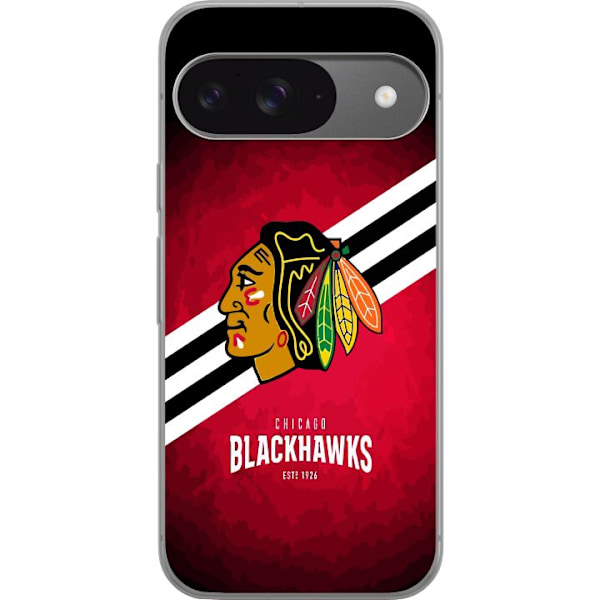 Google Pixel 9 Pro Gjennomsiktig deksel Chicago Blackhawks (NH