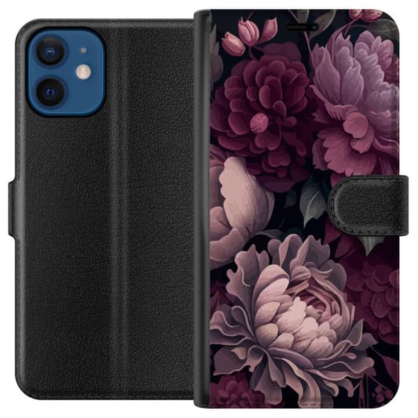 Kompatibelt Plånboksfodral till Apple iPhone 12 Blommor