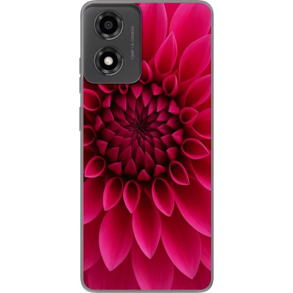 Motorola Moto E14 Läpinäkyvä kuori Rosecore