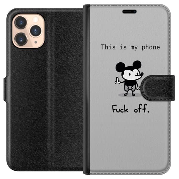 Kompatibel Tegnebogsetui til Apple iPhone 11 Pro Skrid ad helvede til-tekst Kæk Cool Trend