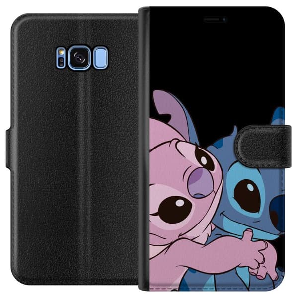 Kompatibelt Plånboksfodral till Samsung Galaxy S8 Lilo & Stitch