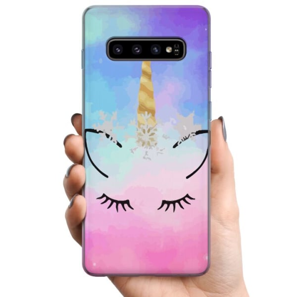 Samsung Galaxy S10 TPU Mobilcover Enhjørning