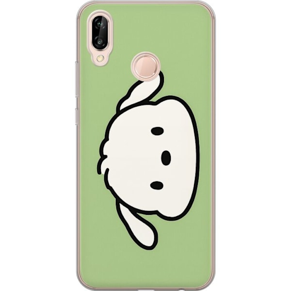 Huawei P20 lite Genomskinligt Skal Snoopy Flip
